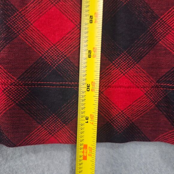 J. Jill 2X Scoop-Neck Oversized Tunic Supima Cotton Checkered Camping Fall - Picture 4 of 6